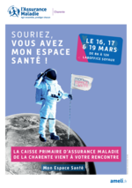 Lire la suite : La CPAM Charente vous fait découvrir Mon Espace Santé à Laboffice Soyaux les 16, 17 et 19 mars 2026